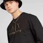 Armani Exchange - Bluză de molton