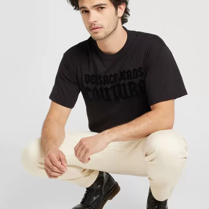 Versace Jeans Couture - Tricou negru